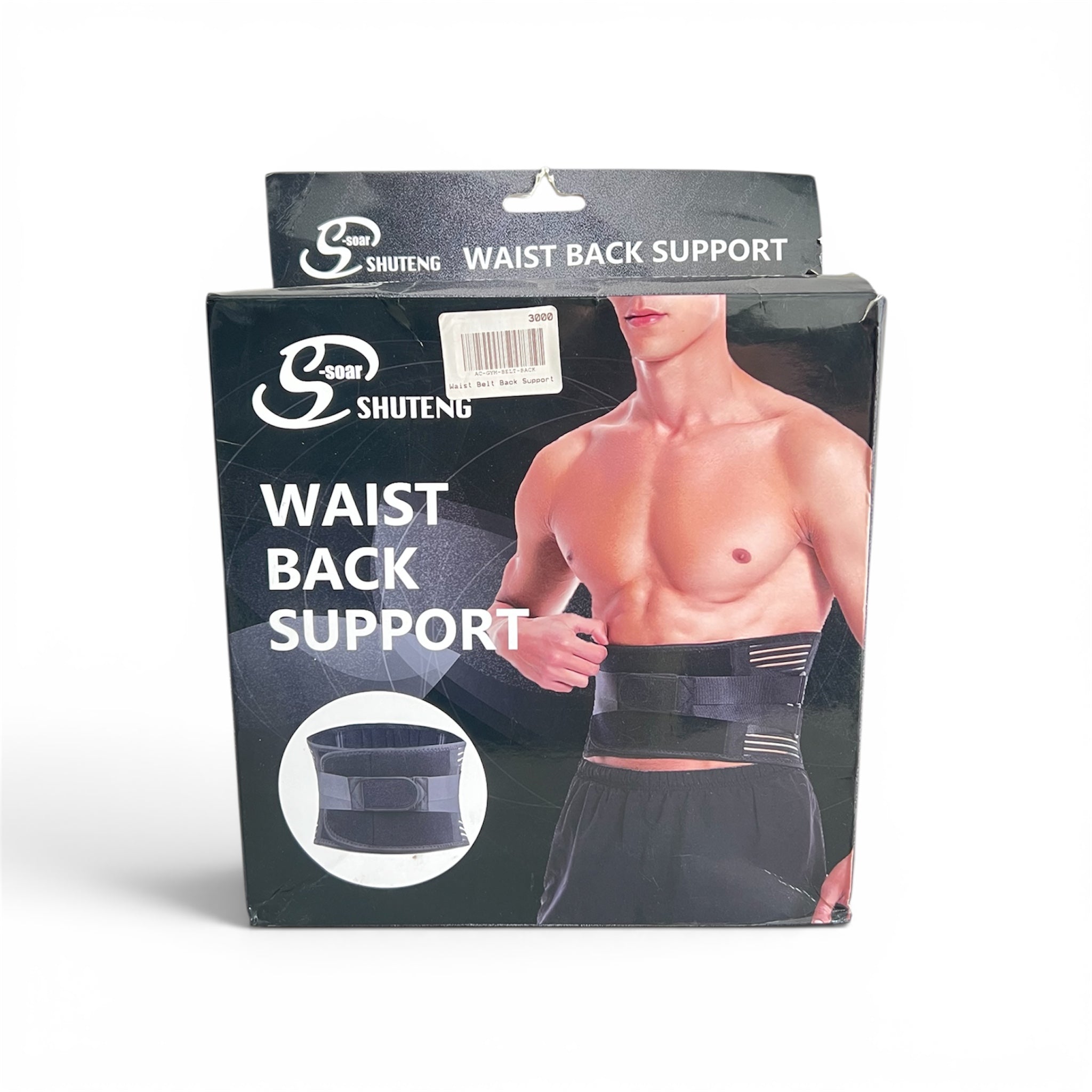Waist Belt Back Support Black Shuteng